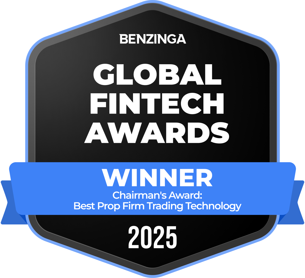 Benzinga 2025. Chairman. Best Prop Firm Platform.